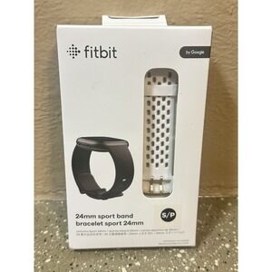 Fitbit Sense & Versa 3/4 Accessory Watch Sport‎ Band White/Lunar White Small NEW